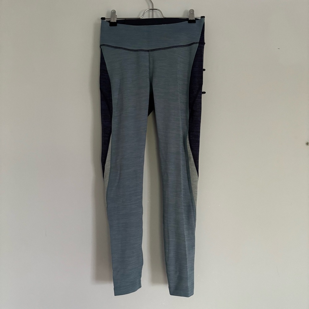 Outdoor Voices Blue and Gray Leggings
